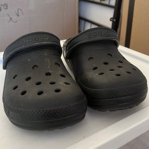Mens black crocs